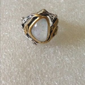 Triple Australian opal ring